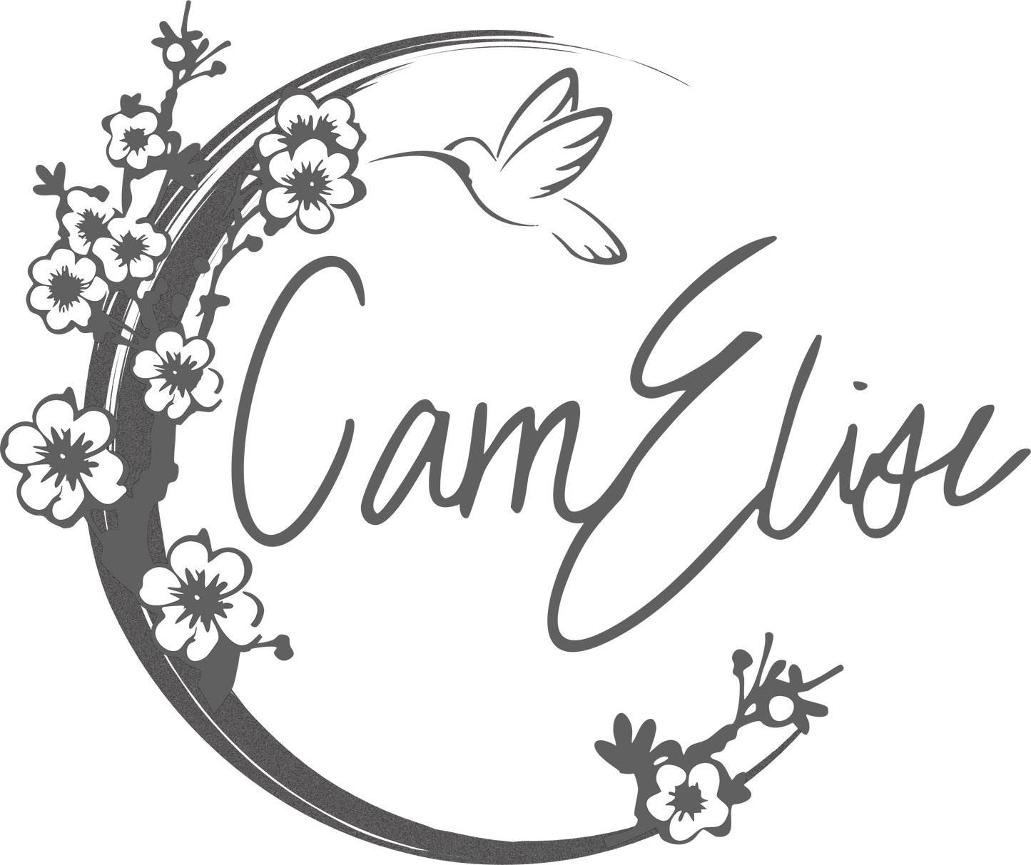 Cam Elise - Logo T-Shirt - Unisex - Triblend - Charcoal Black