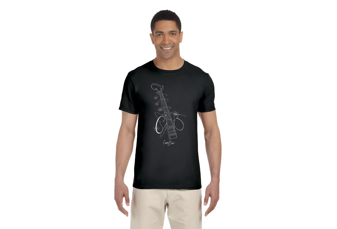 Cam Elise - Art T-Shirt - Unisex - Triblend - Charcoal Black