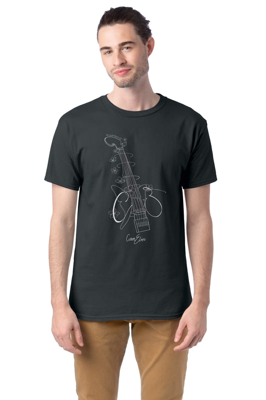 Cam Elise - Art T-Shirt - Unisex - Triblend - Charcoal Black