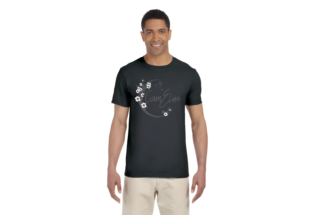 Cam Elise - Logo T-Shirt - Unisex - Triblend - Charcoal Black